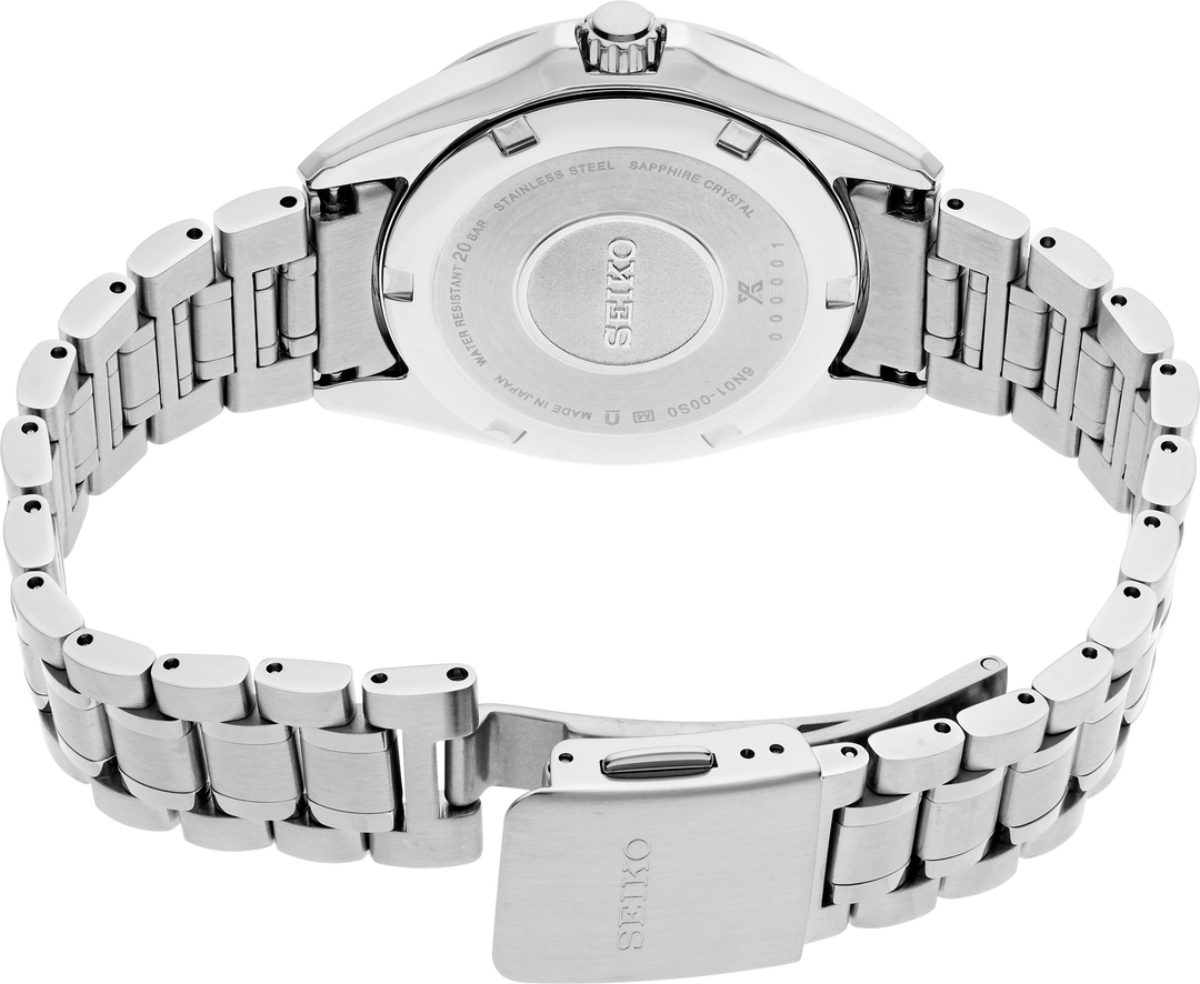 Seiko SUR607 Prospex Sea ladies watch caseback and bracelet
