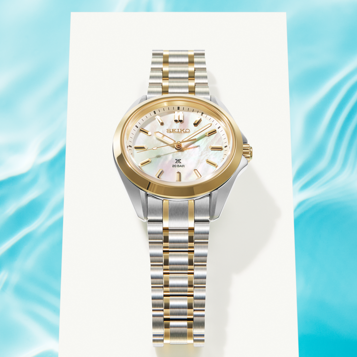 Seiko SUR608 ladies quartz watch lifestyle view