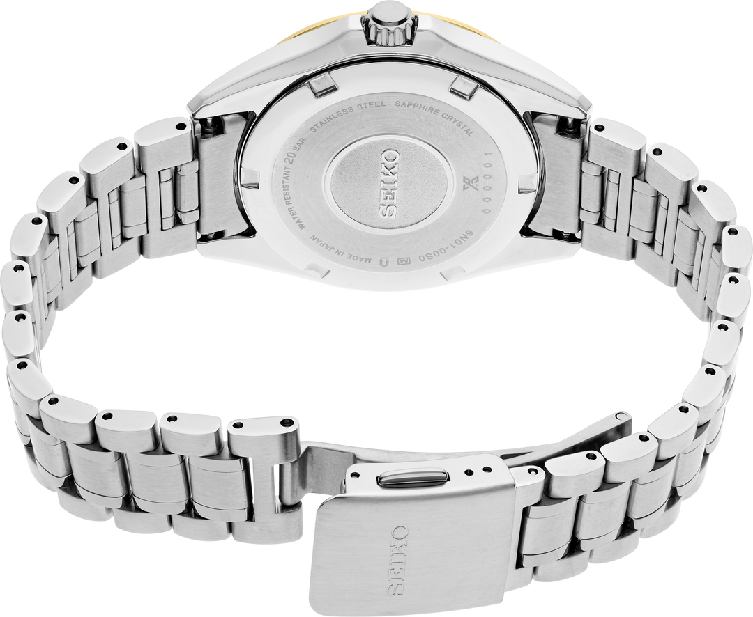 Seiko SUR620 Ladies Prospex Sea watch caseback and bracelet