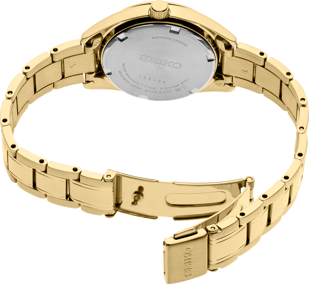 Seiko SUR632 watch, caseback view