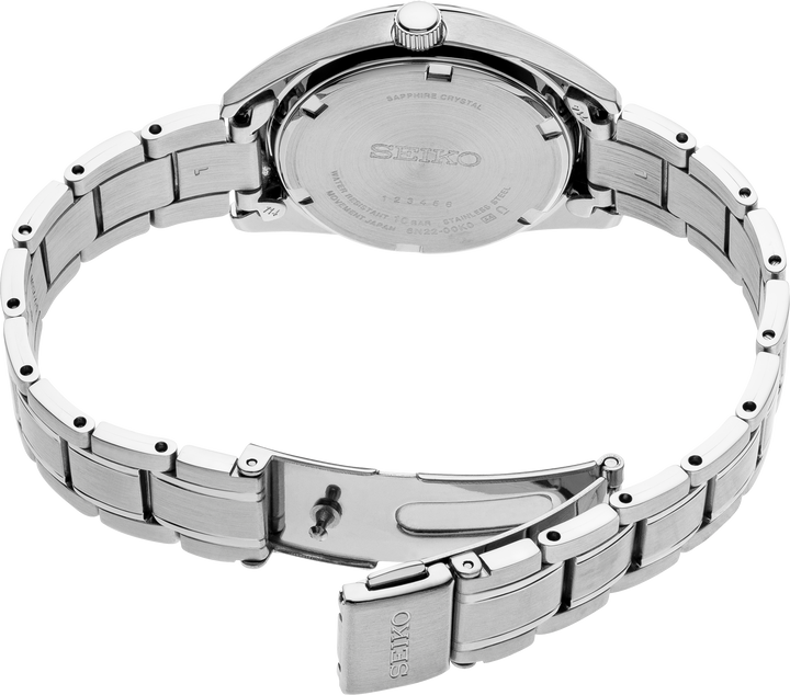 Seiko SUR633 watch, caseback view