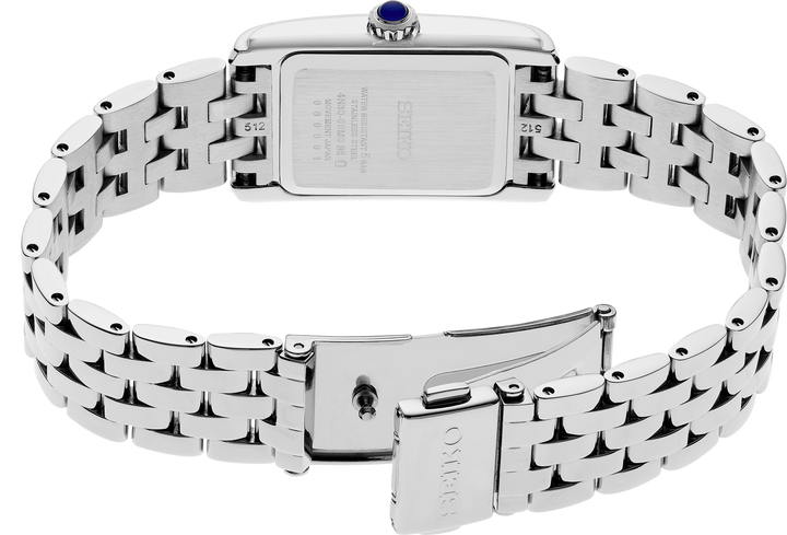 Seiko SWR085 Ladies Essentials watch caseback and bracelet