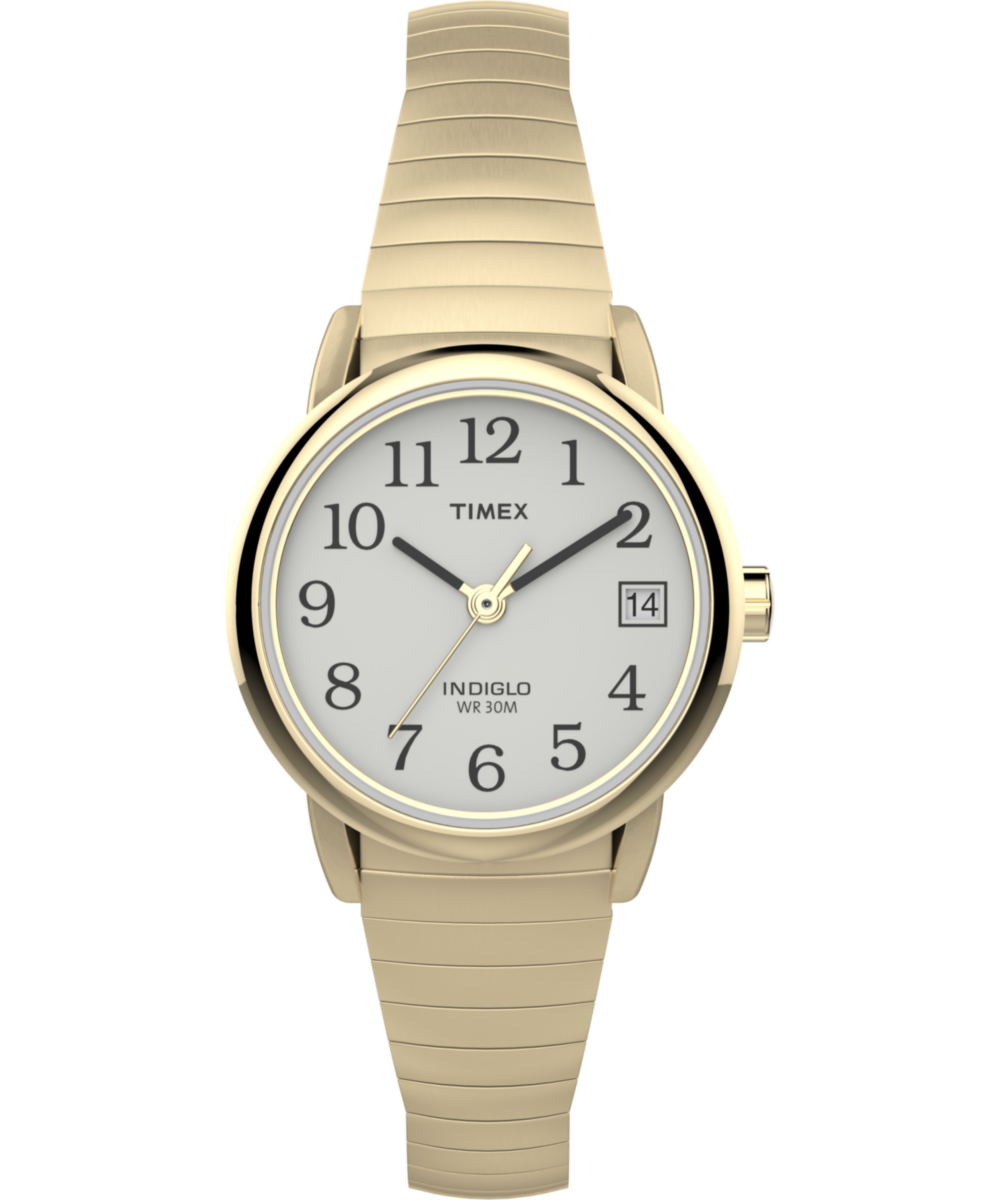 Timex Easy Reader 25mm Gold-Tone Expansion Band Watch T2H351 front view