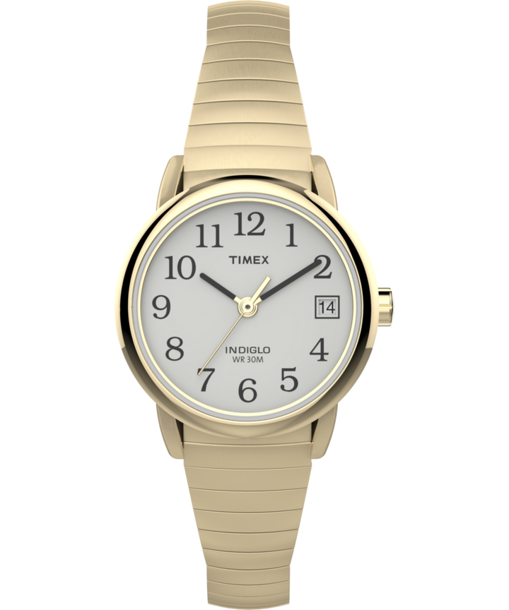 Timex Easy Reader 25mm Gold-Tone Expansion Band Watch T2H351 front view