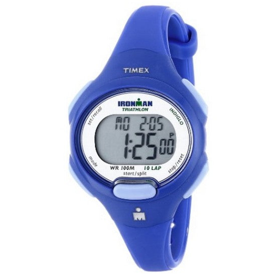 Timex Ironman 10-Lap midsize blue resin sport watch T5K784