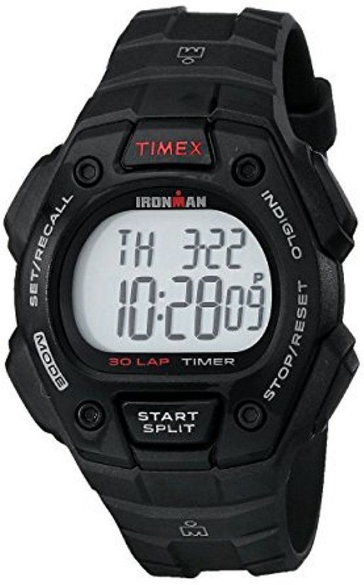 Timex T5K8229J Ironman Classic 30 black and red digital watch
