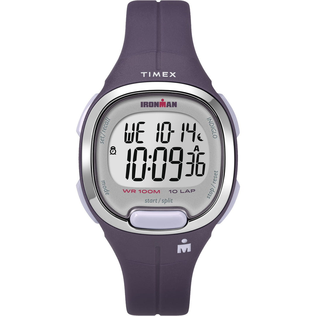 Timex TW5M197009J Ironman Transit purple and silver-tone digital watch