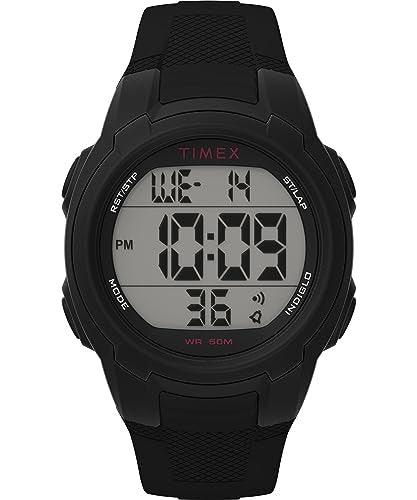 Timex T100 black digital sport watch TW5M58400SO
