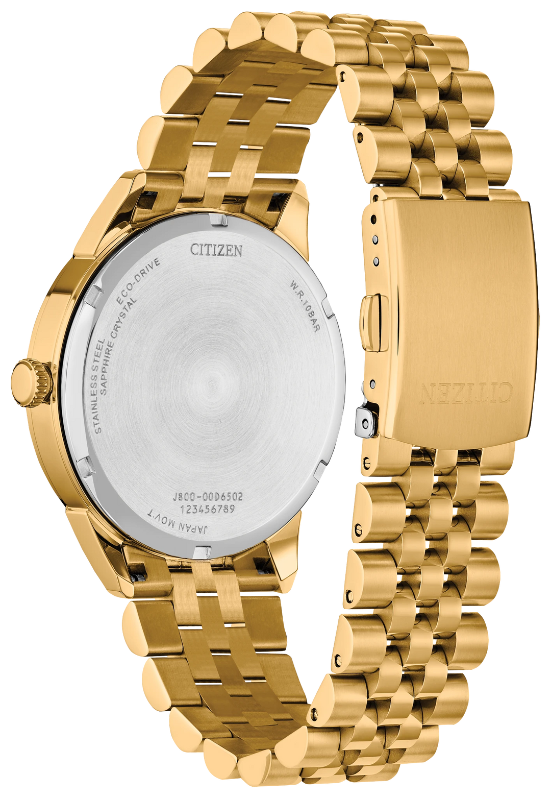 Citizen Rolan AW0152-58H caseback and bracelet view