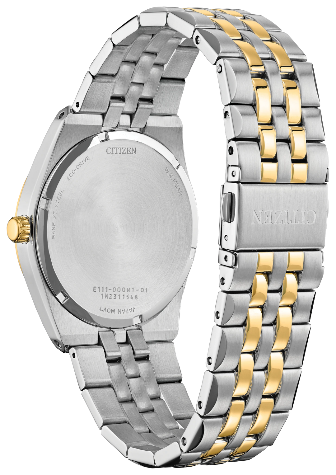 Citizen BM7334-58B Corso bracelet and caseback view