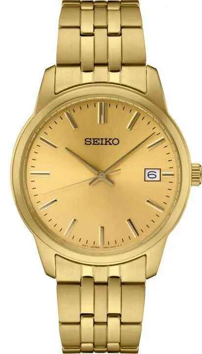 Seiko SUR442 Essentials Gold-Tone Quartz Watch - view 1