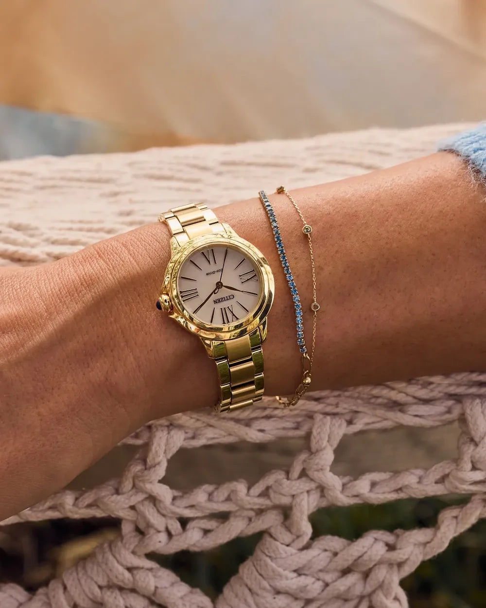 EM1162-52A watch worn on a wrist